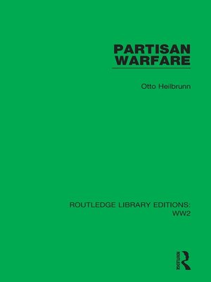 cover image of Partisan Warfare